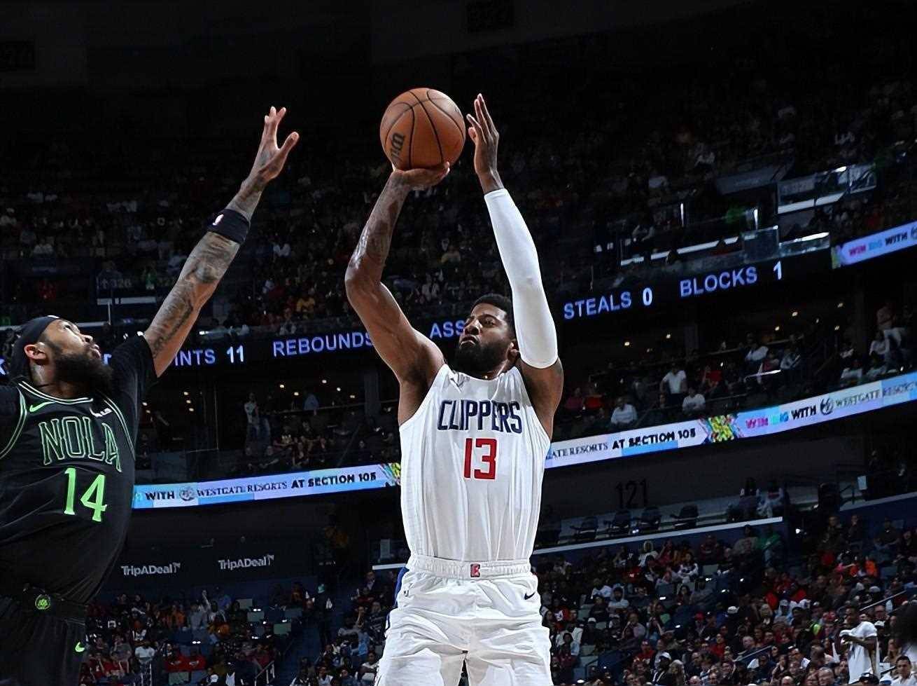 关于快船主场大胜，乔治爆发分全能表现的信息